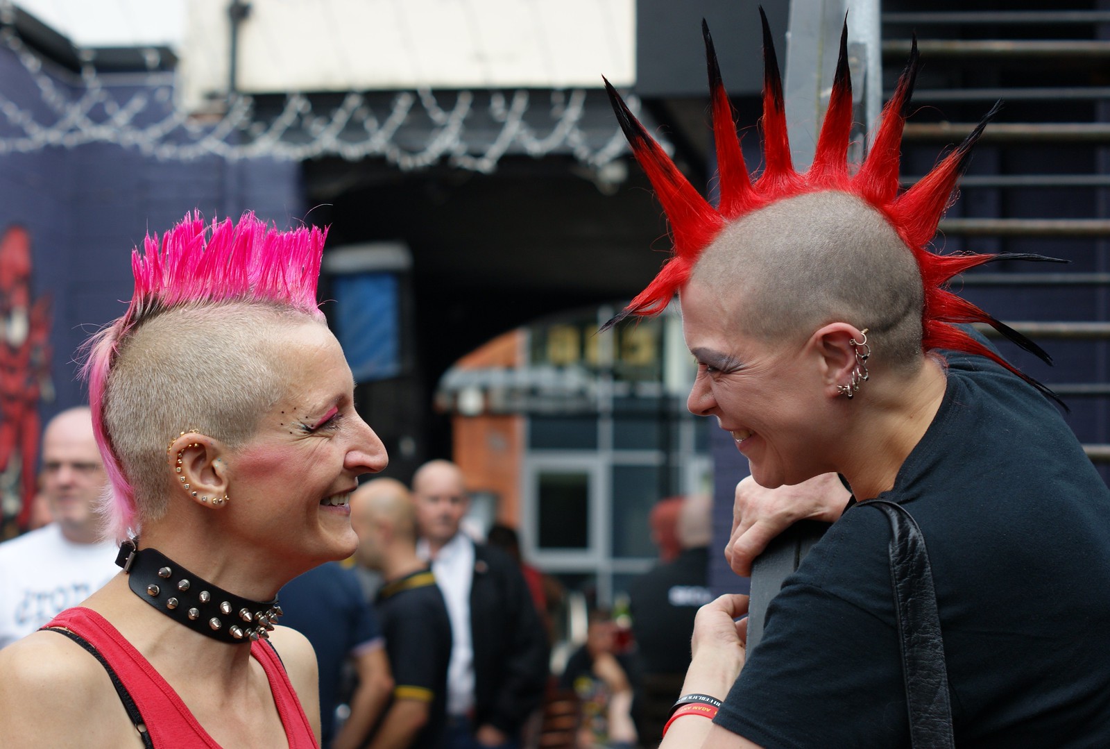 Deux punks à crête